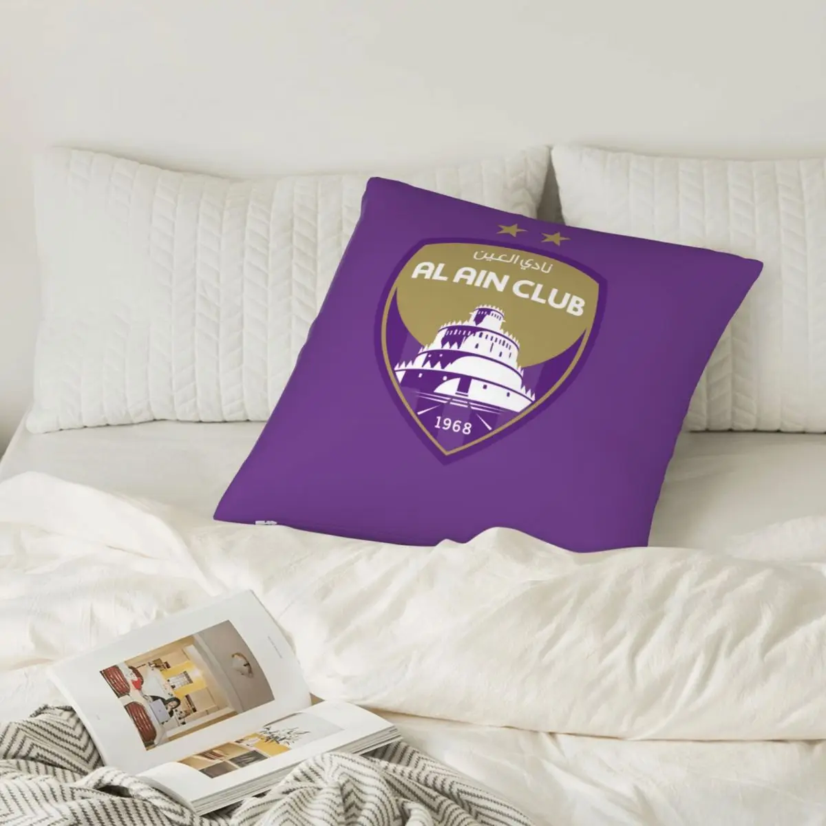 Al Ain FC Throw Pillowcase Pillow Cushions Cover Body for Sofa Couch Home Decor Two-sided Cloth Chair Car UAE Football Club