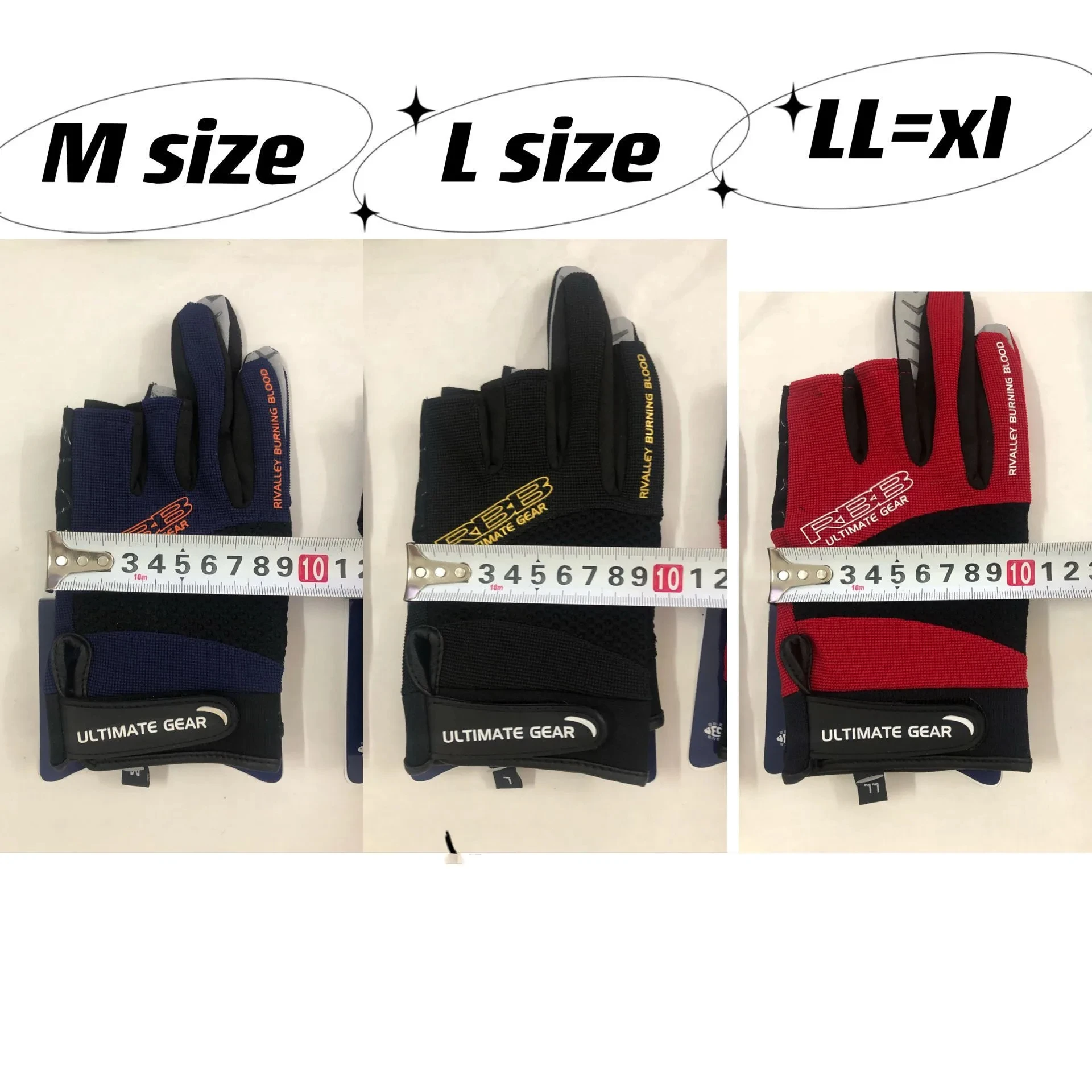 RBB-guantes antideslizantes para Pesca, manoplas deportivas transpirables con tres dedos cortados, secado rápido, Accesorios para ciclismo