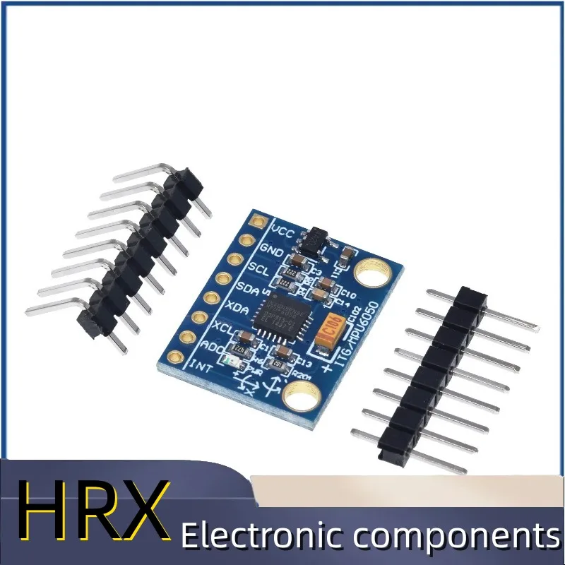 DIYTZT 1Set IIC I2C GY-521 MPU-6050 MPU6050 3 Axis Analog Gyroscope Sensors + Accelerometer Module For Arduino With Pins 3-5V DC