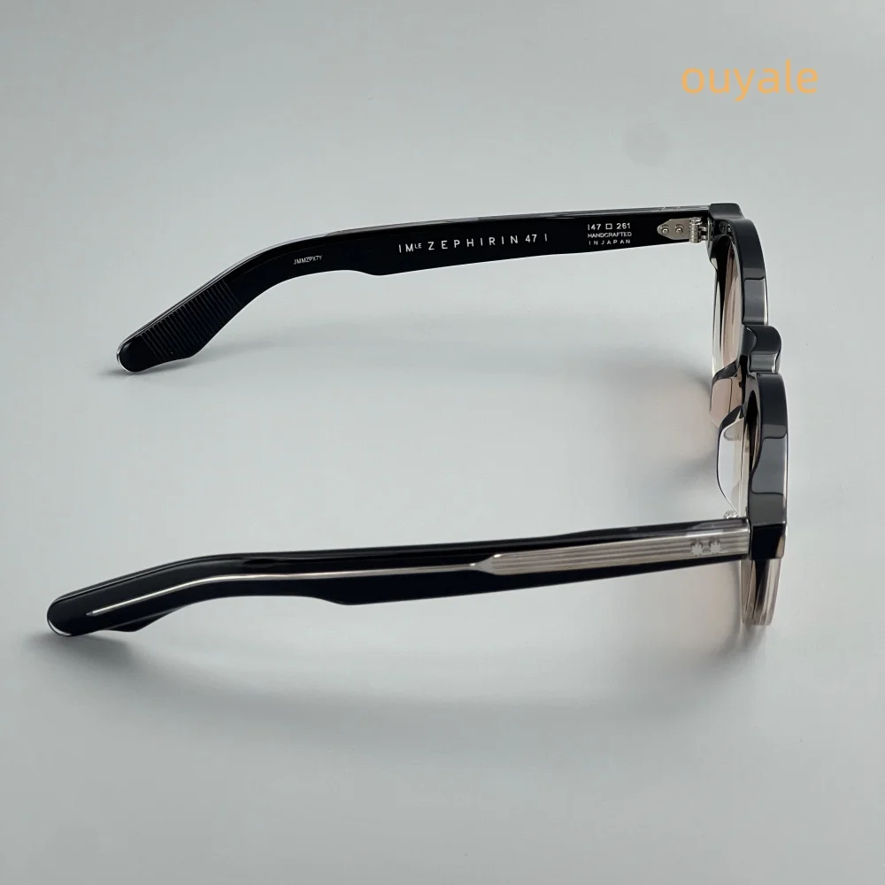 ZEPHIRIN Occhiali da sole rotondi in acetato - Protezione UV400 per uomo e donna, occhiali da sole da esterno di lusso con design di alta qualità