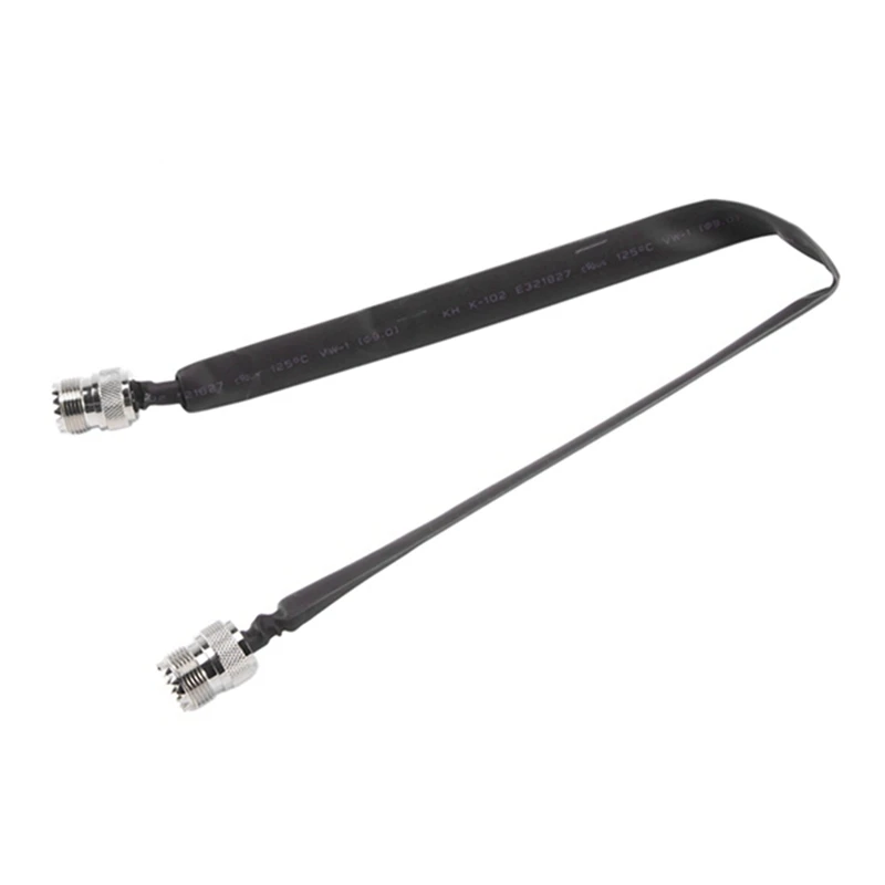 3x Tür/Fenster passieren flaches HF-Koaxialkabel so239 UHF-Buchse zu UHF-Buchse 50 Ohm HF-Koax-Pigtail-Verlängerung kabel