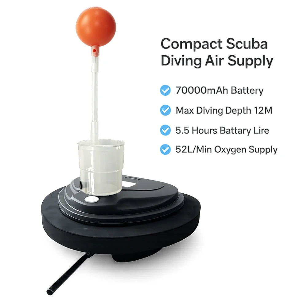 Free Shipping Tankless Scuba Diving Breathing Apparatus Dives Depths Of Up To 12m Underwater Oxygen Breathing System  5.5 Hours