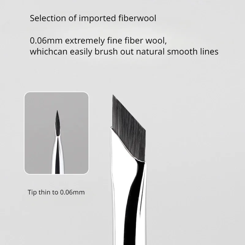 แปรงอายไลเนอร์แบบอัพเกรดใบมีดบางพิเศษชุดแปรงแต่งหน้าแบนใต้ตาแปรงรายละเอียดแม่นยำสูง2/5ชิ้น