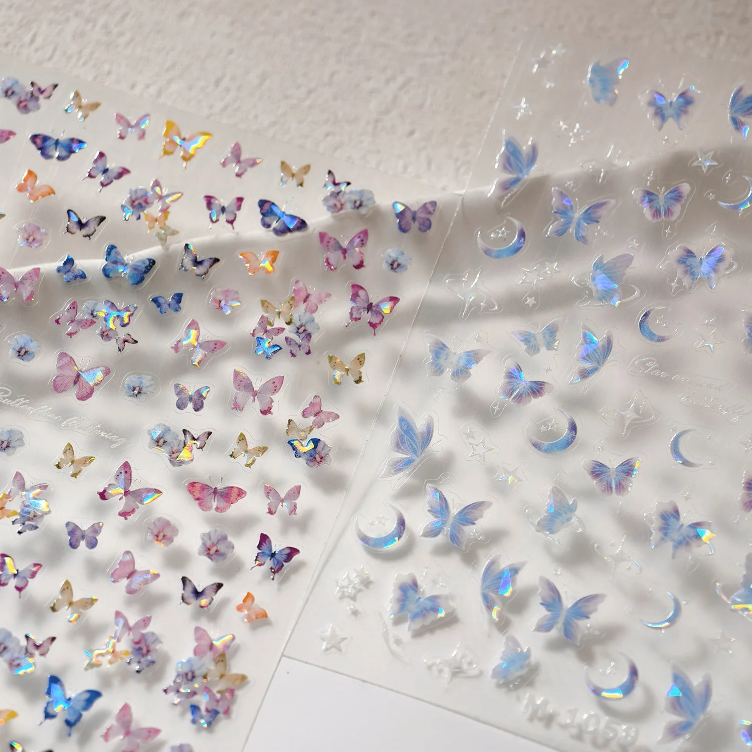 

Shiny Mini Buttefly Nail Art Stickers Summer Shell Light Butterfly Back Glue Nails Decoration Stickers DIY Manicure Decals Parts