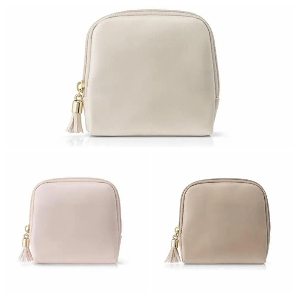 Tassel Jewelry Packing Bag PU Leather Rings Necklace Mini Cosmetic Bag Organizer Large Capacity Jewelry Storage Case Outdoors