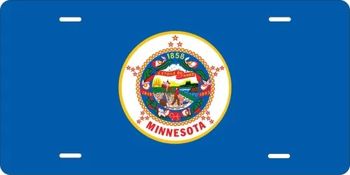 Minnesota Old Flag Custom Personalized License plates Auto Bike Motorcycle Aluminum