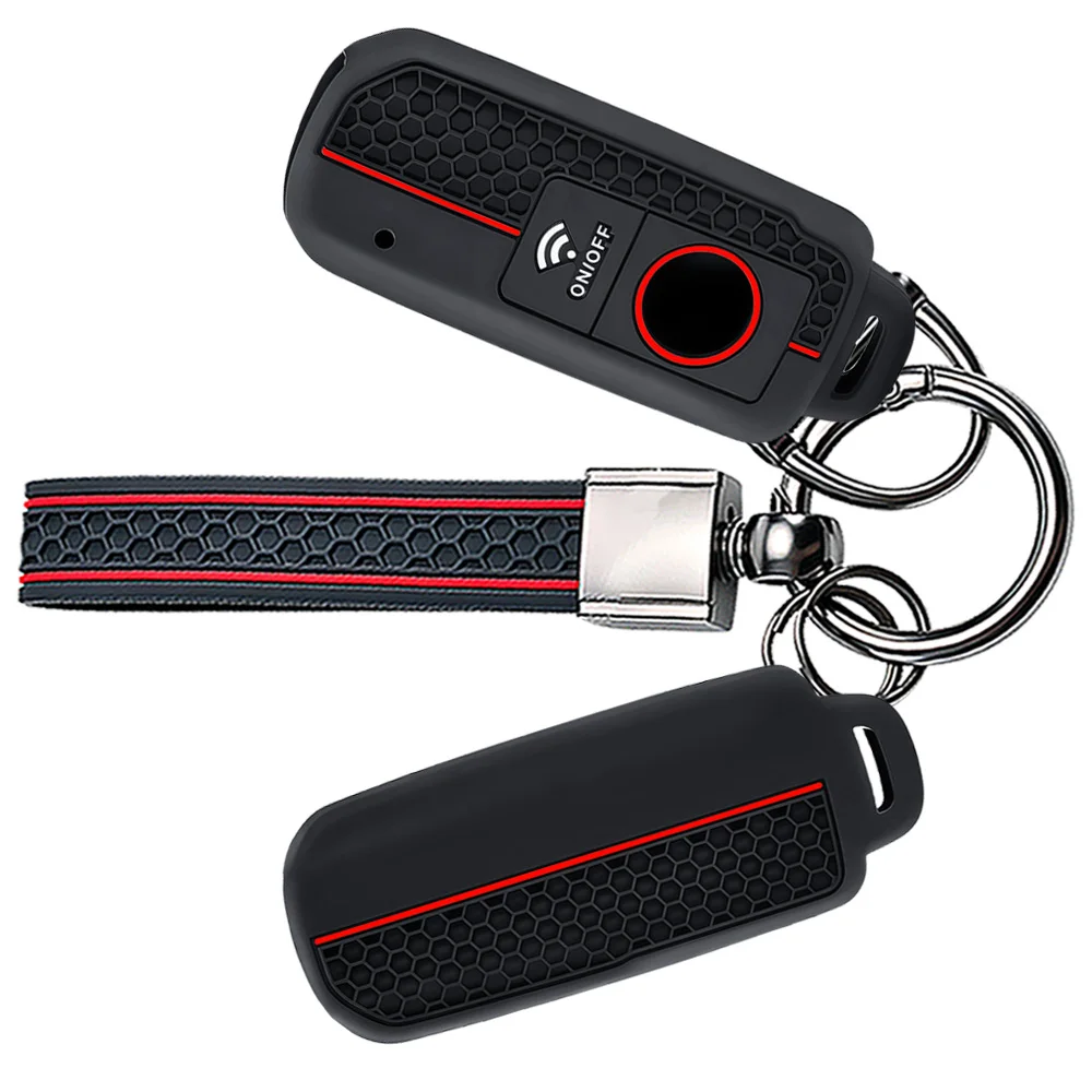 Silicone Key Cover for Yamaha TMAX530/560DX SX 17-25 Models Custom Keychain Car Key Holder
