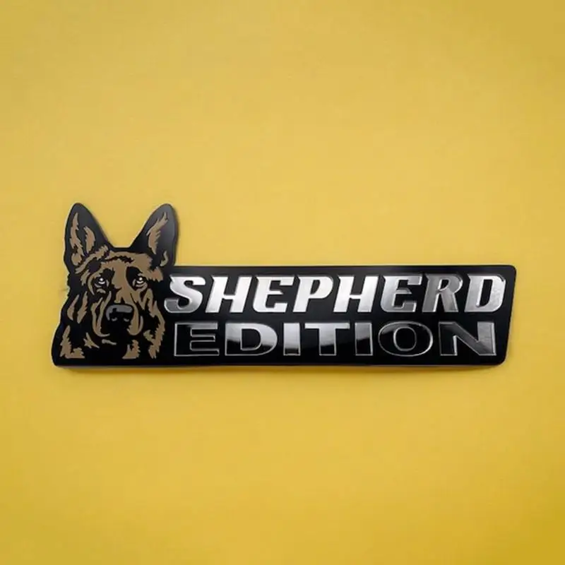 Dog Car Stickers 3D Dogs Badge Stylish Car Emblems And Badges Acrylic Funny Automotive Car Badge Badge Sticker For Car Dog Lover