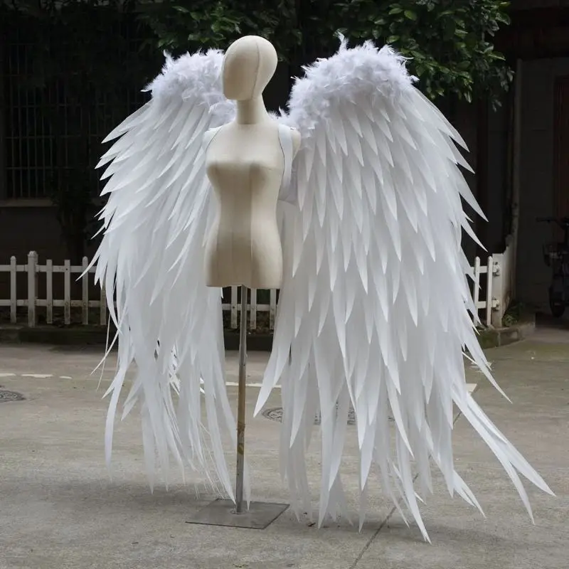 Angel Wings Cosplay Props Large Feathers Handmade Photography Performance Material Package Simple Style Toy Accessories