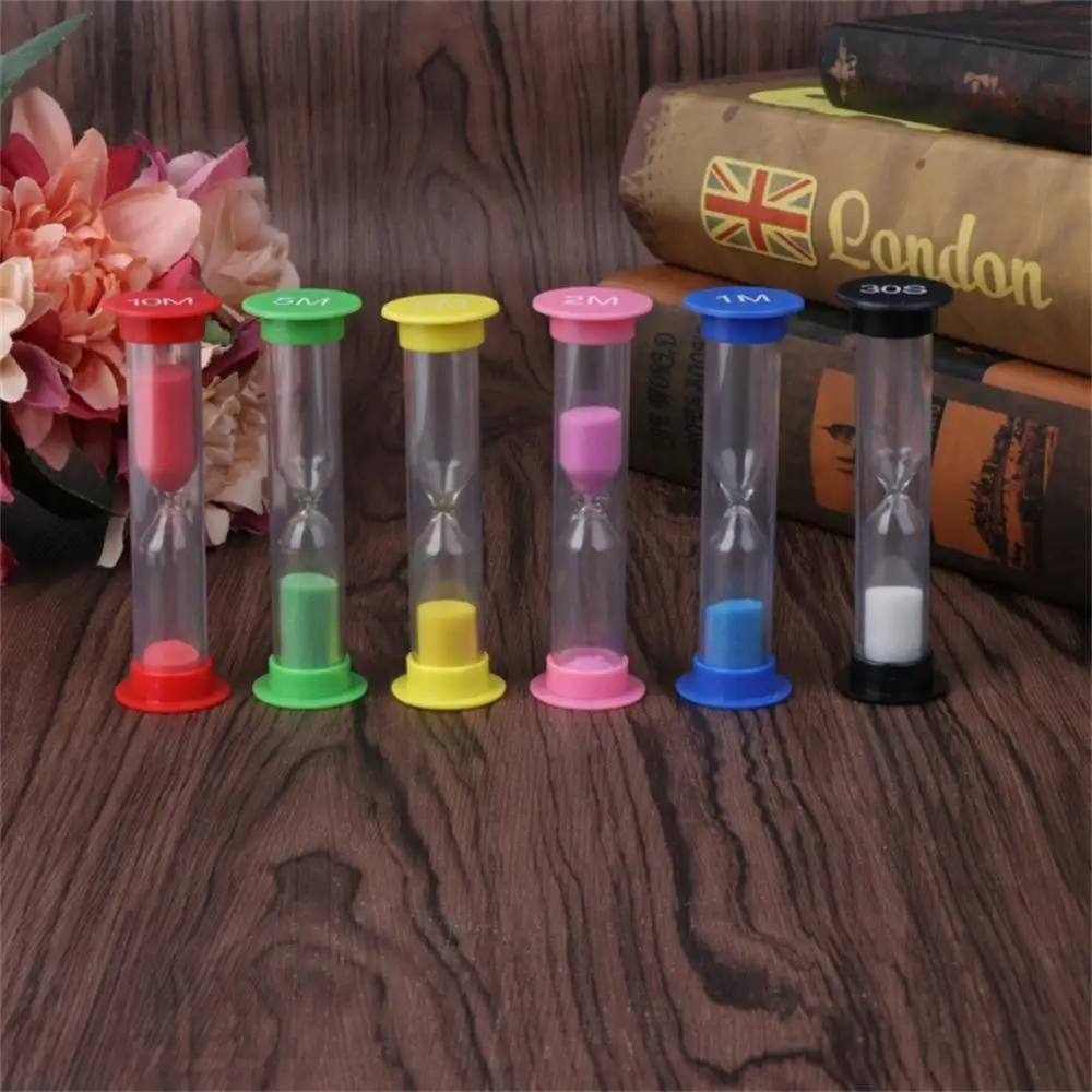 6Pcs/Set Hourglass 30S/1/2/3/5/10Minutes Sand Timer Sand Clock Desktop Ornament Sand Watch Children Kids Gift Home Decorations