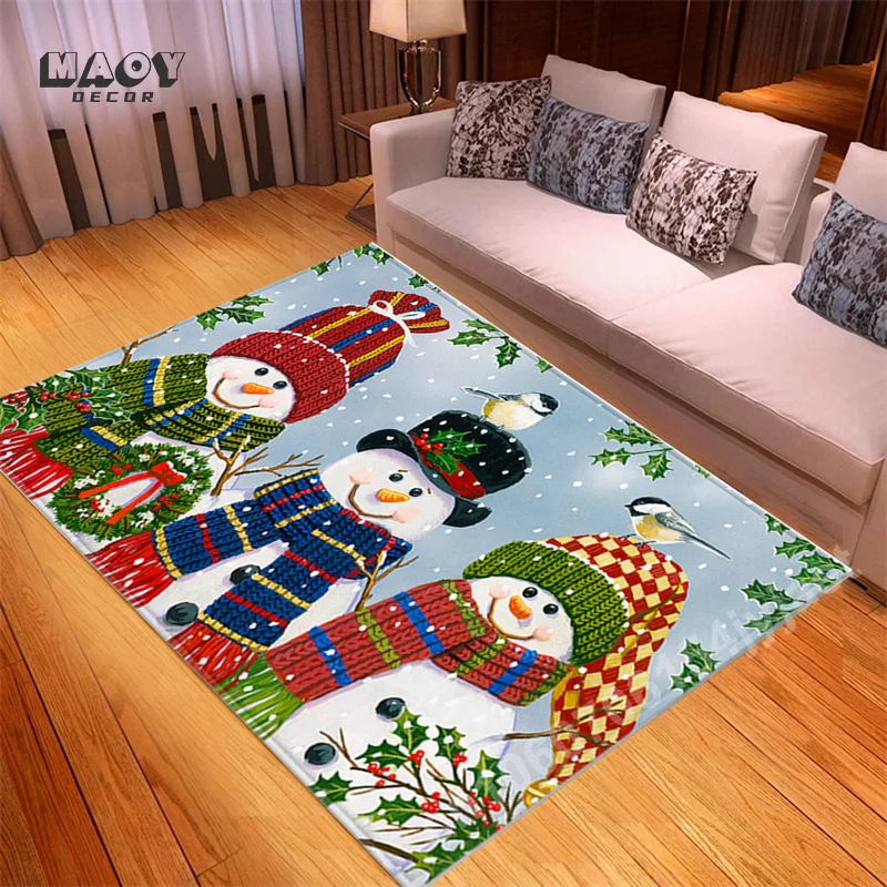 Christmas Biscuit Carpet Living Room Sofa Coffee Table Rgus Non-Slip Hallway Bedroom Kitchen Floor Mat Modern Entrance Doormat