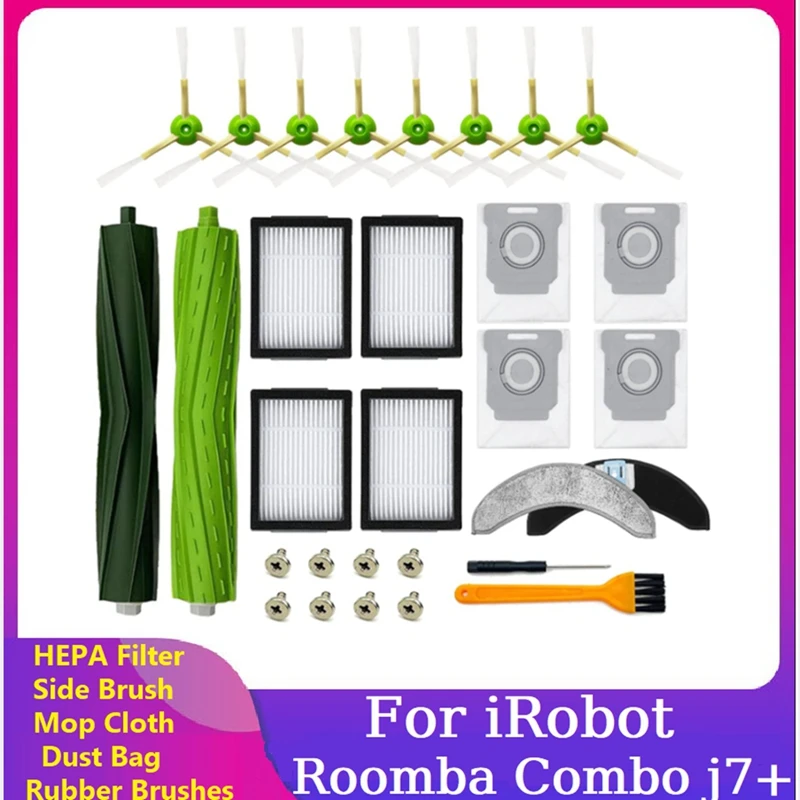 

22 шт., Сменные аксессуары для пылесоса Irobot Roomba Combo J7 +