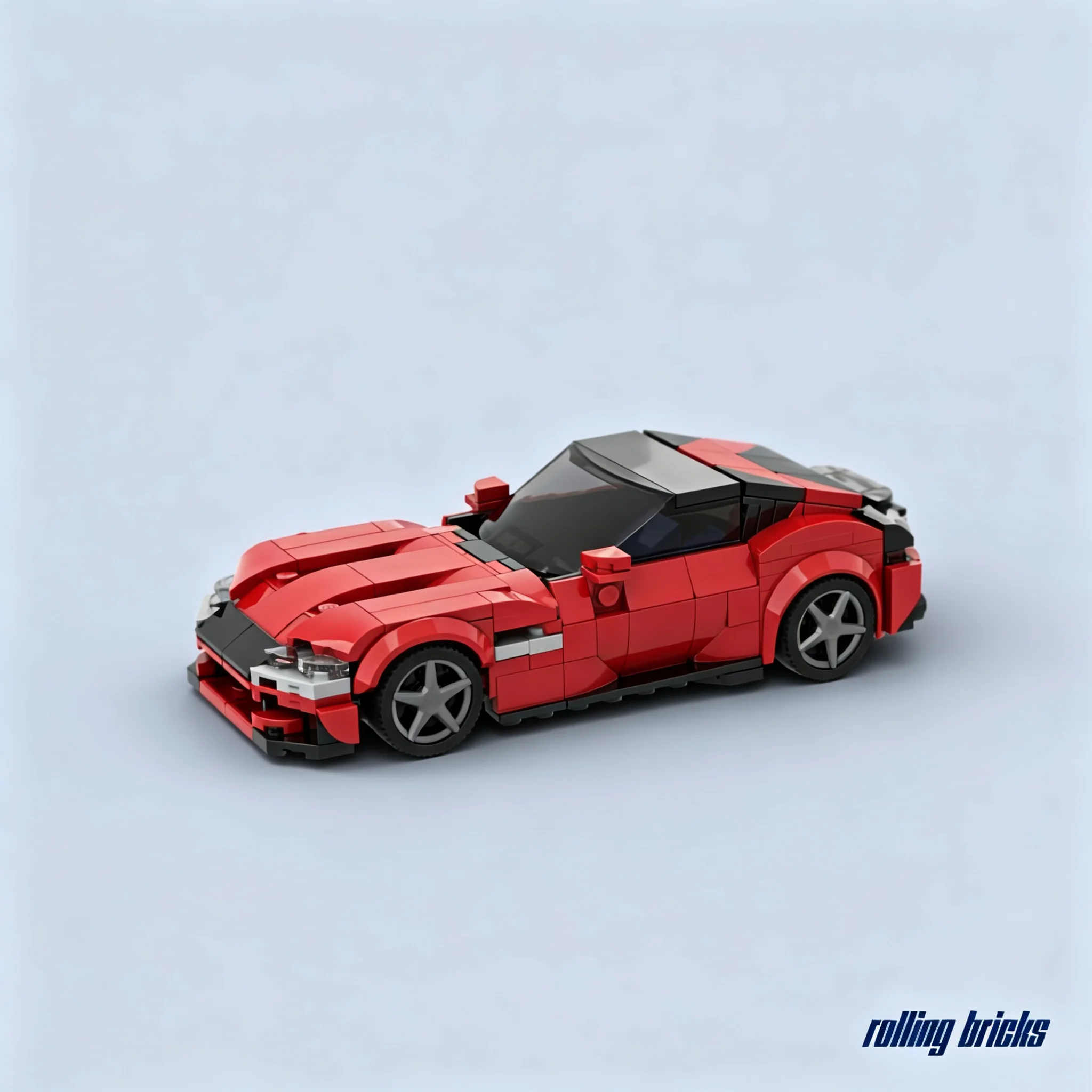 300pcs MOC city Champions Ferraried 12 Cilindri in 2 colors red and white Model Christmas Gift Creative Build