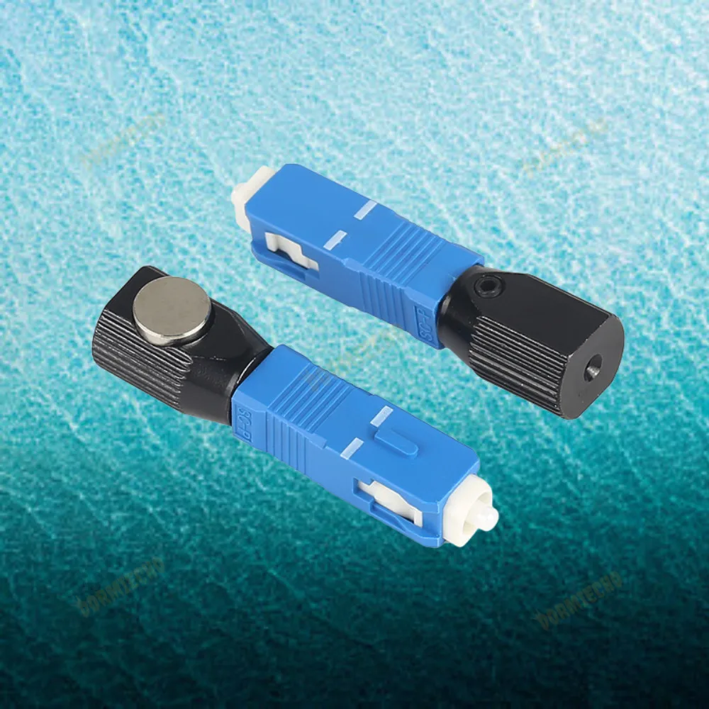 High Quality SC/UPC Fiber Adapter PCL Clamp Lab Dedicated Temporary Splicing Tool Round Bare Coupler Free Shipping FTTH