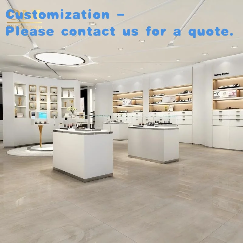 

custom.ONI Shopfitting Customized Modern Cosmetics Display Shelves Shopping Mall Makeup Display Counter Beauty Shop Cosmetic Sho