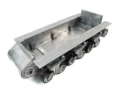 Mato 1/16 Sherman RC Panzer Ersatzteile Metallchassis mit Federung und Straßenrädern Obere Rumpfkettenräder Turm TH00892