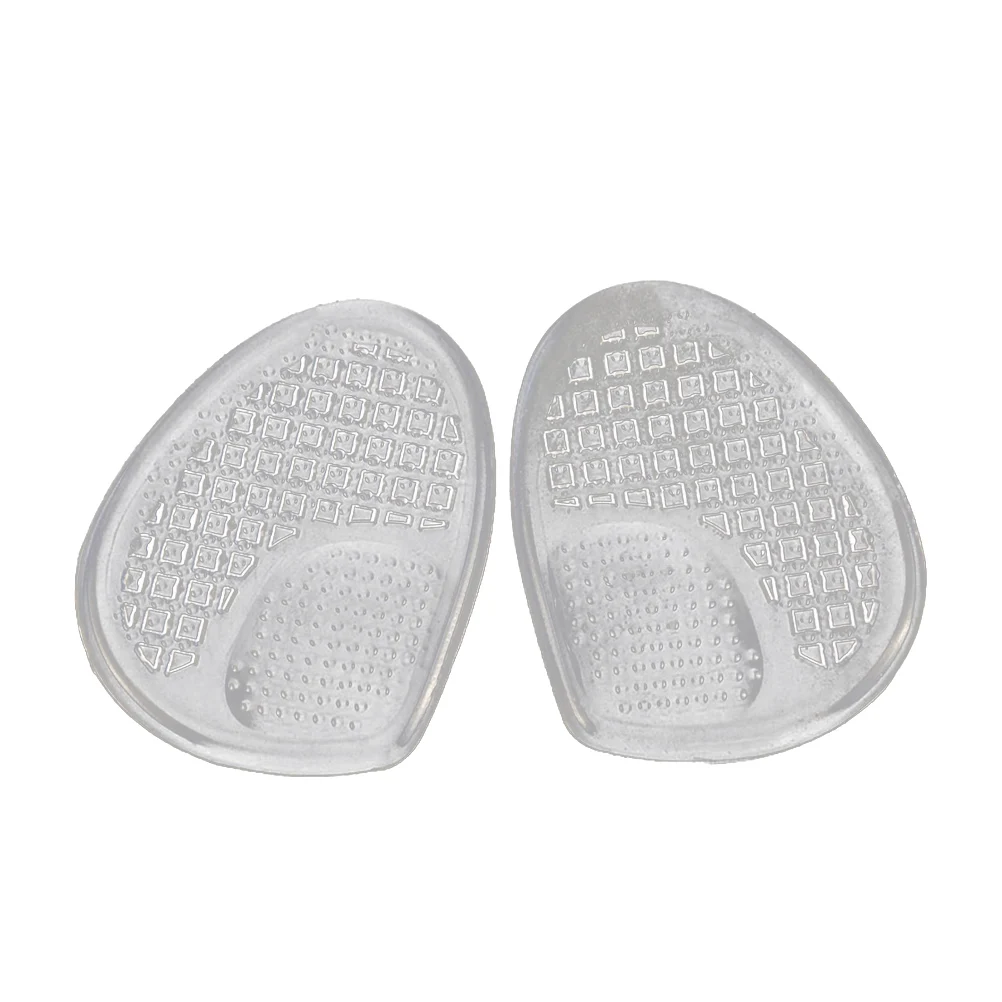 

High Heel Gel Pads Shock Absorbing Insoles Forefoot Cushion Transparent Thicken Foot Pain Relief Anti-Slip for Shoes
