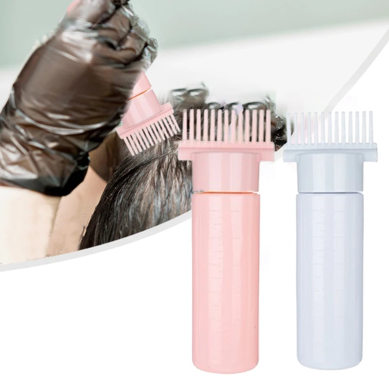 

180ml Portable Scalp Liquid Comb Applicator Bottle Hair Roots Massage Medicine Comb For Hair Growth Serum Oil Nourish