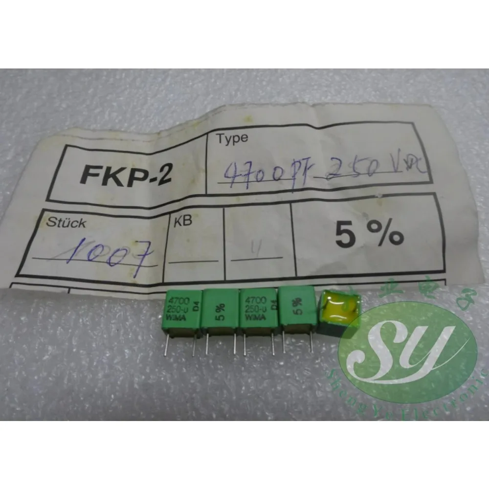 

10PCS FKP2 0.0047uF/250V 4.7nf 4700pf 4n7 472 Brand new 5mm film capacitor