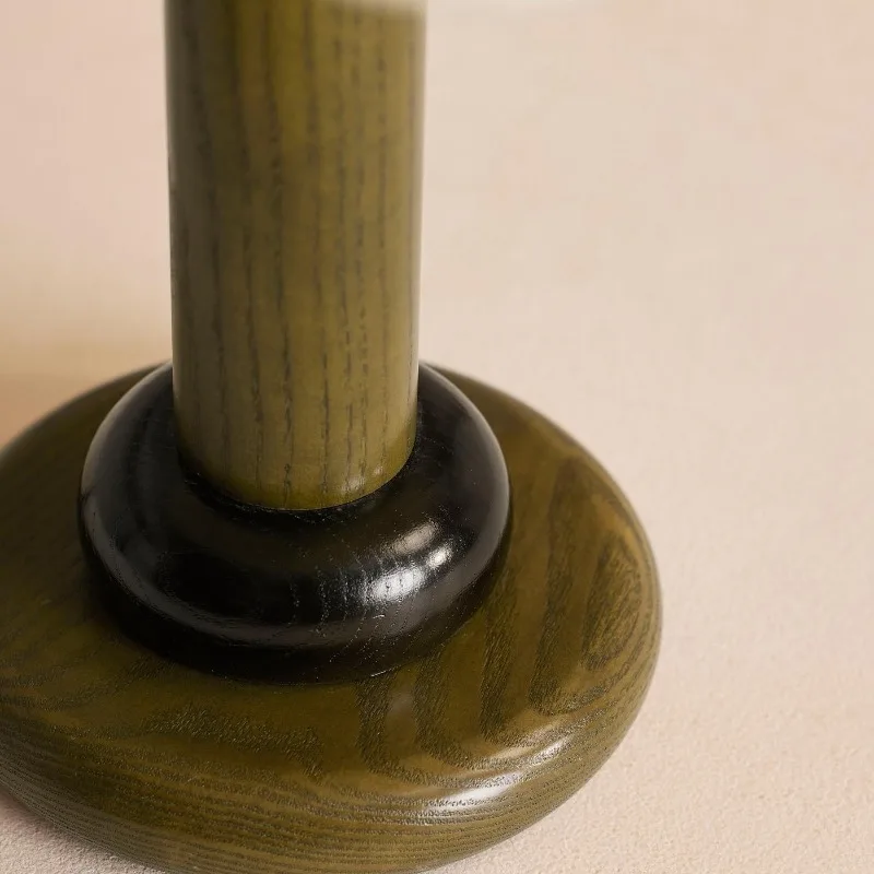 Vintage American medieval solid wood table lamp, quiet wind bedroom decorative bedside lamp