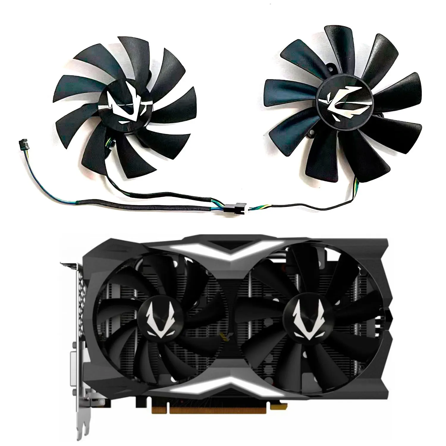 New GPU fan 87MM 100MM 4pin GAA8S2U GA92S2U for Zotac Geforce Rtx2070 RTX 2070 OC mini graphics card fan