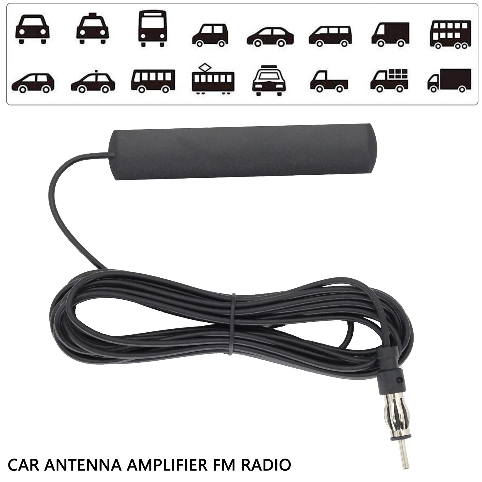 Car Radio AM/FM Antenna Universal Auto 5M Length Signal Amp Amplifier Marine Car Vehicle Boat RV Signal Enhance Device Hot Sale