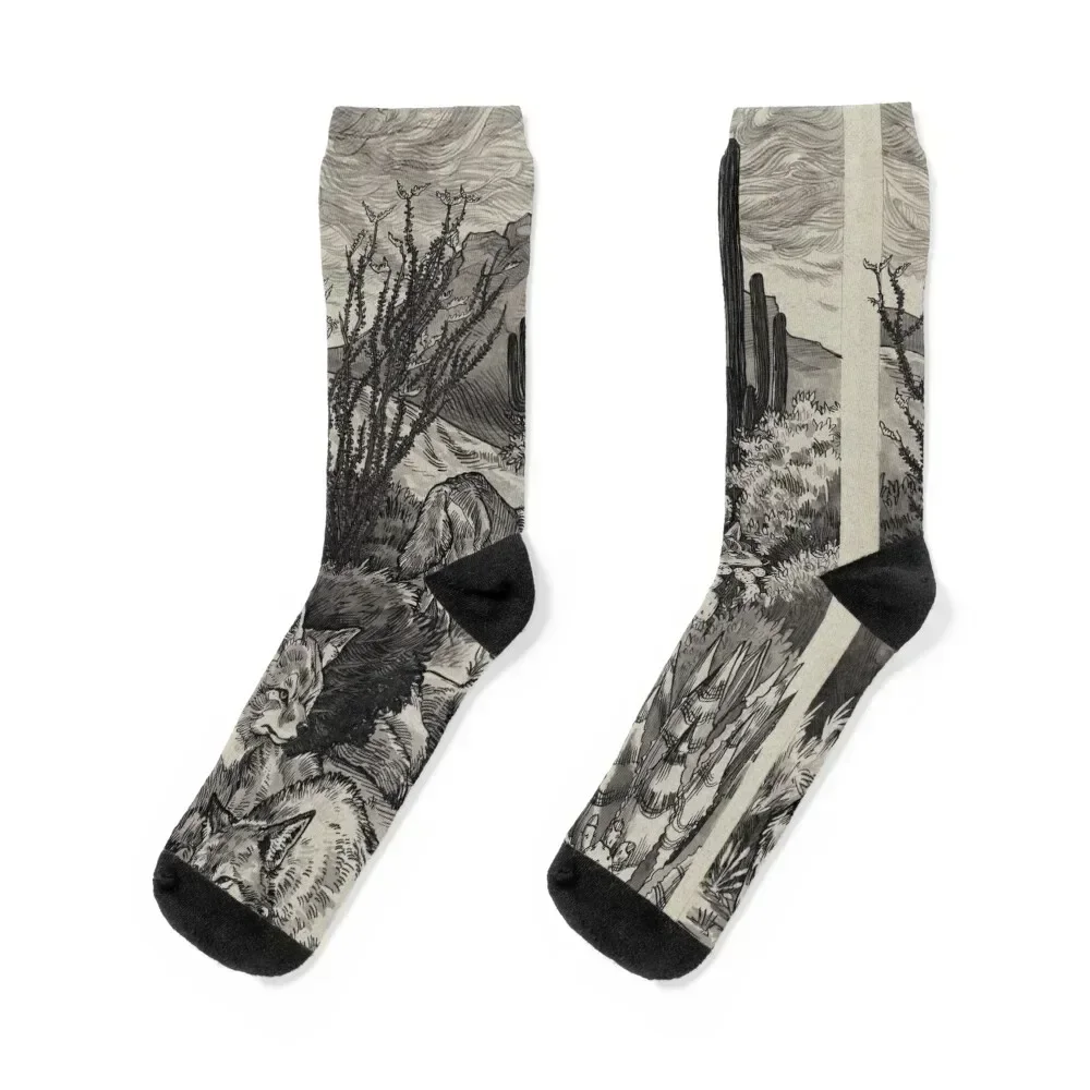 

Desert Coyotes Socks custom sports new in's Novelties FASHION Socks Male Women's