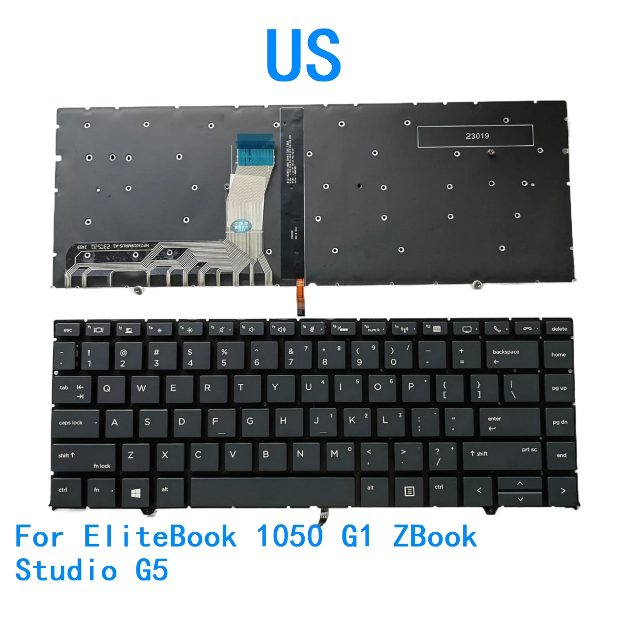 Nuevo teclado retroiluminado en idioma estadounidense para HP EliteBook 1050 G1 ZBook Studio G5 Notebook teclado de repuesto para PC
