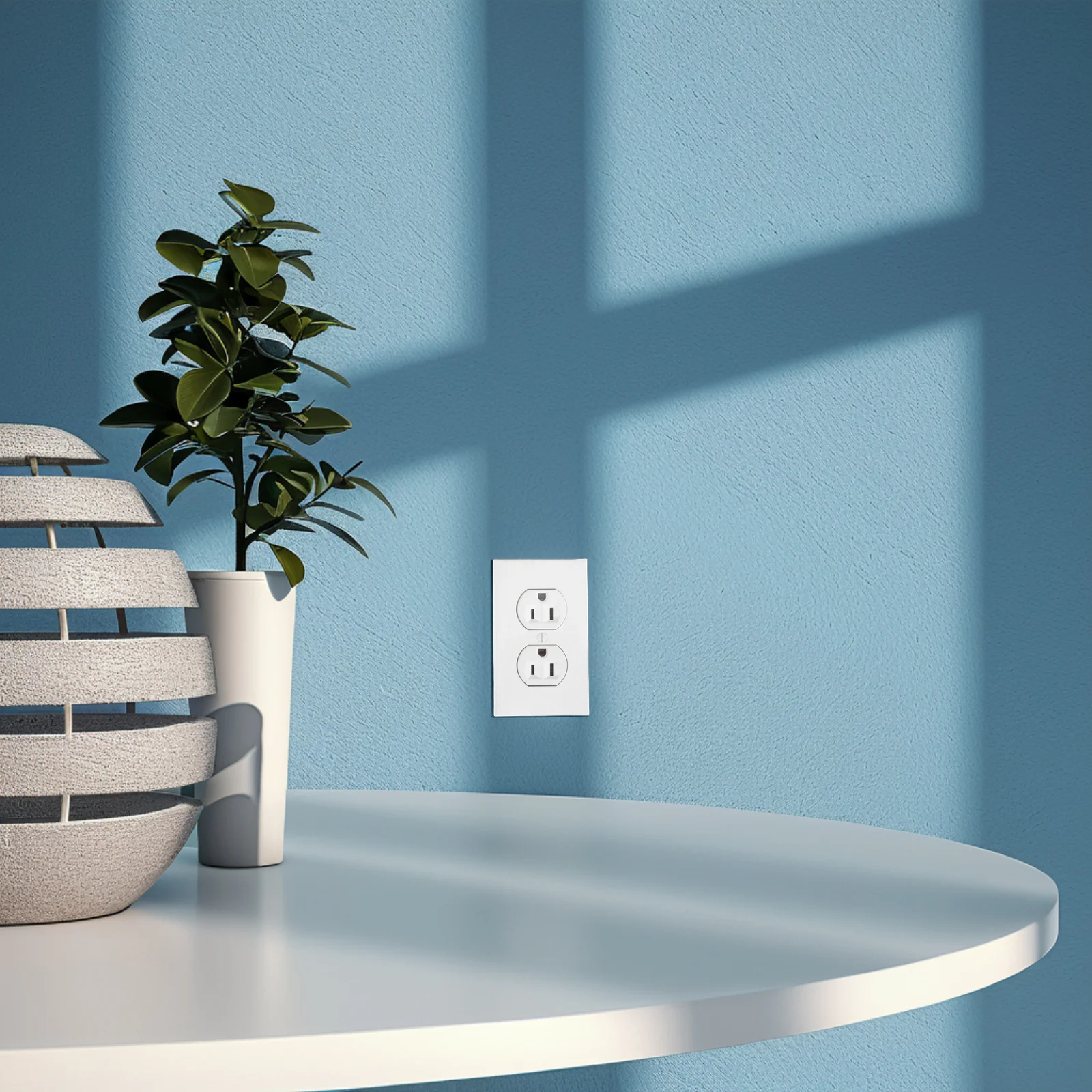 

20pcs Simulated Power Socket Stickers White Decals For Office Home Pranks Durable Vinyl Wall Outlet Prank Stuff Adults Fake