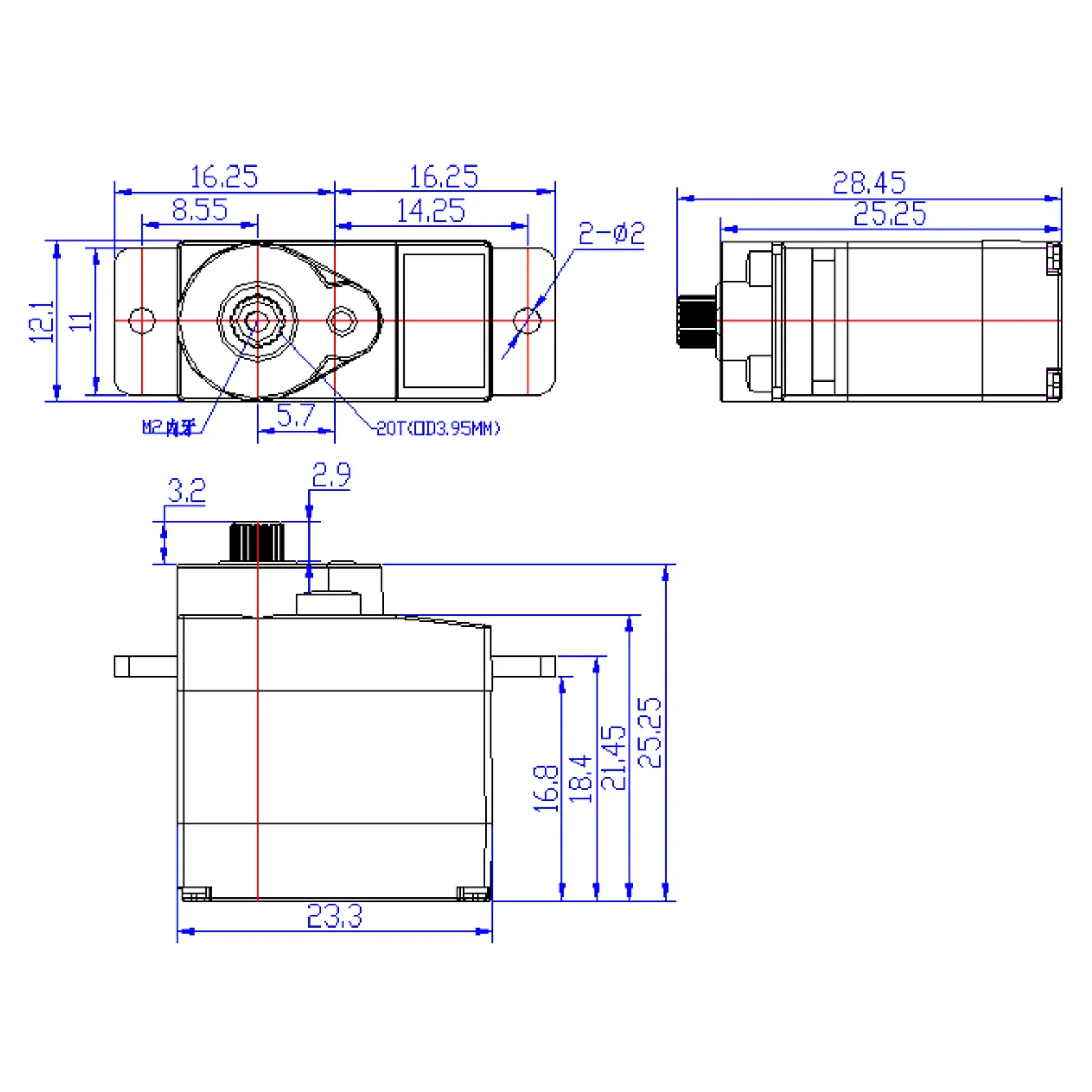 Feetech SCS009 6V 2.3kg Seriële BUS Servo Metalen Versnellingsbak Enkele As/Dual As Servo's voor RC Helicopter Smart Robot Humanoïde