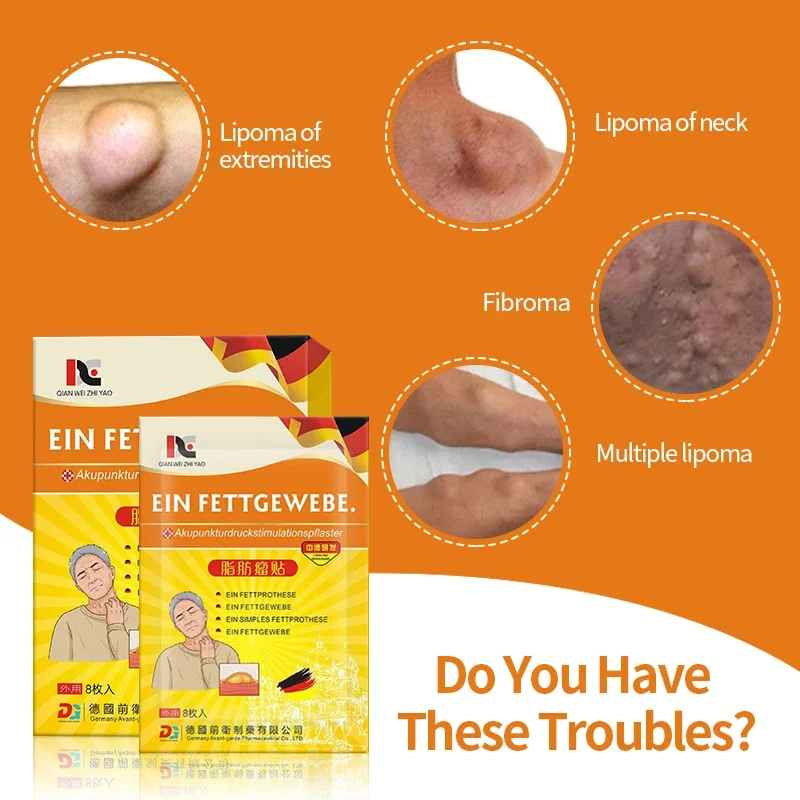 Germany Lipoma Removal Patch Fat Mass Cream Fibroma Cellulite Treatment Solitary Multiple Lipoma Scyst Remover Fat Lump Medicine