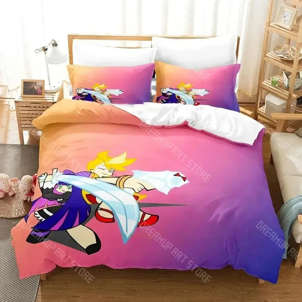 2026 3D Print Panty & Stocking With Garterbelt Anime Bedding Set Boys Girls Twin Queen Size Duvetcover Pillowcase Bed Kids Adult