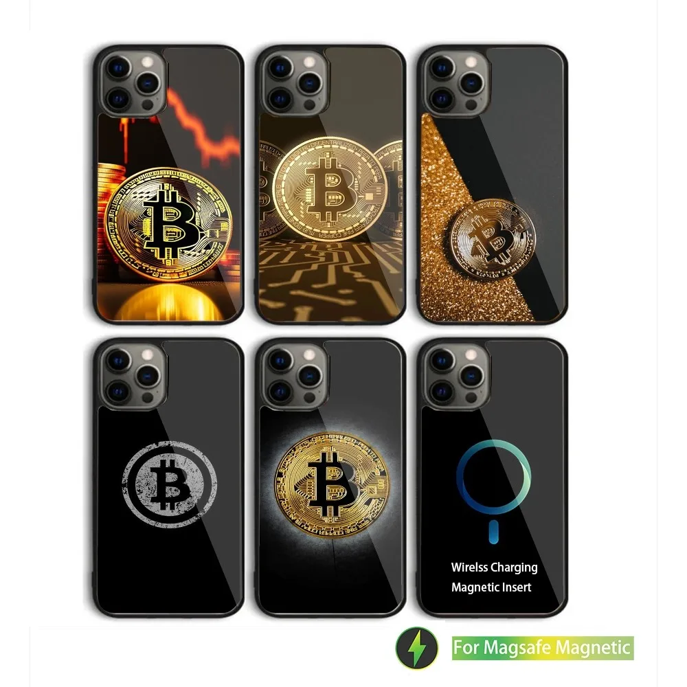 

Bitcoin Phone Case For iPhone 16,15,14,13,12,11,Plus,Pro,Max Mini Magsafe Magnetic Wireless Charging