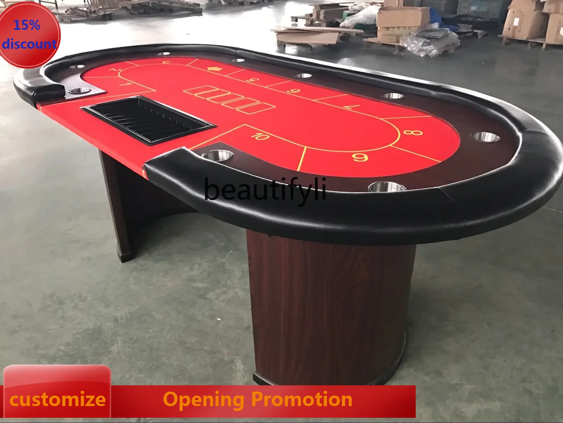 

SS 7304Texas Poker Table Baccarat Size Point Poker Table Chess Room Texas Table