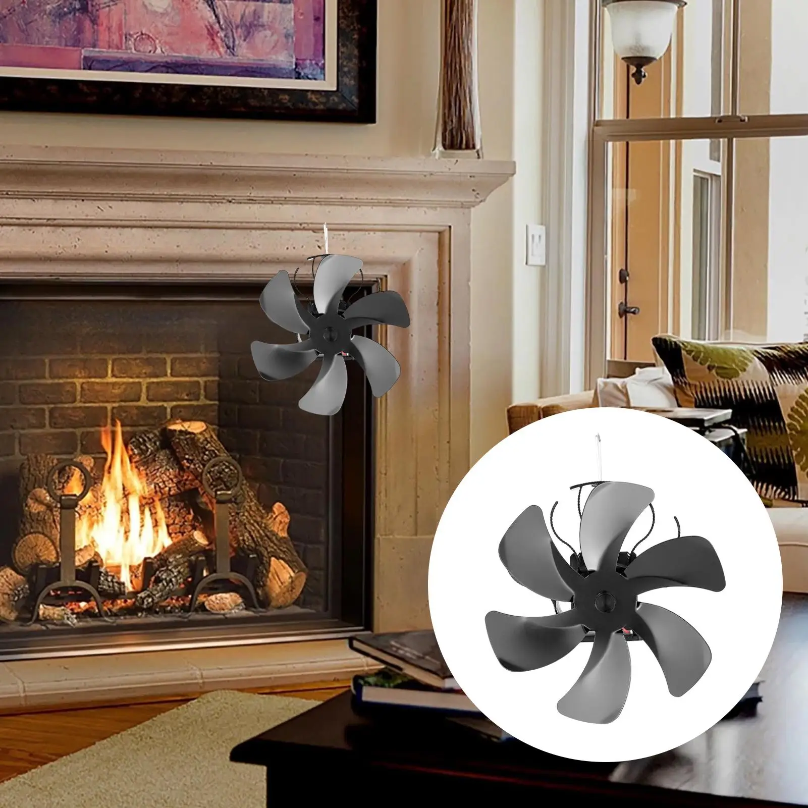 

Heat Powered Fan Heat Powered Heater Stove Fan For Wood Burner Energy Saving Heating Supplies For Pellet Pipe Men Women Indoor