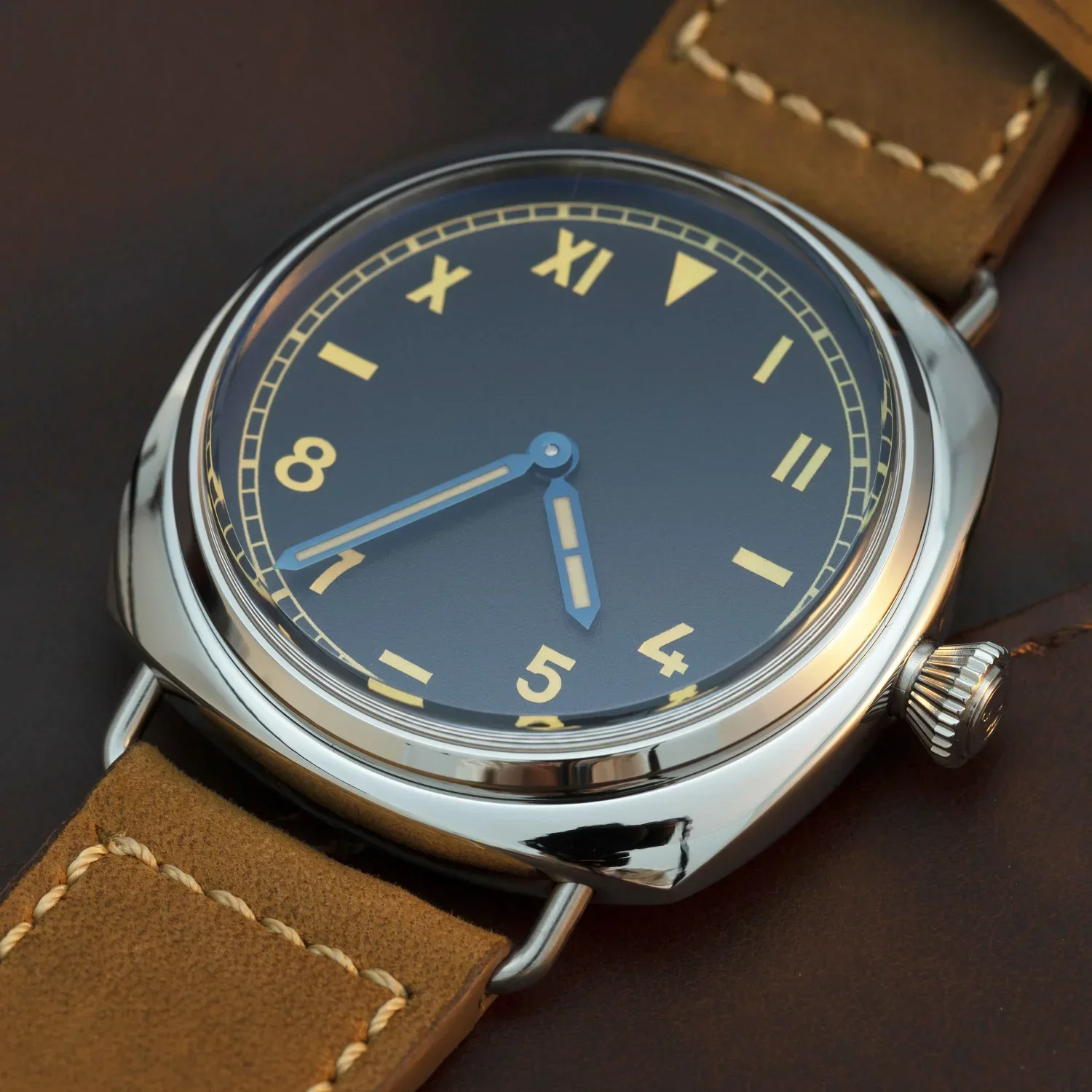 Hruodland 2025 Nuovi Uomini Orologio Al Quarzo RONDA 502 44 Millimetri Retro Business Vetro Zaffiro Impermeabile 100m Acciaio Inossidabile Reloj Hombre