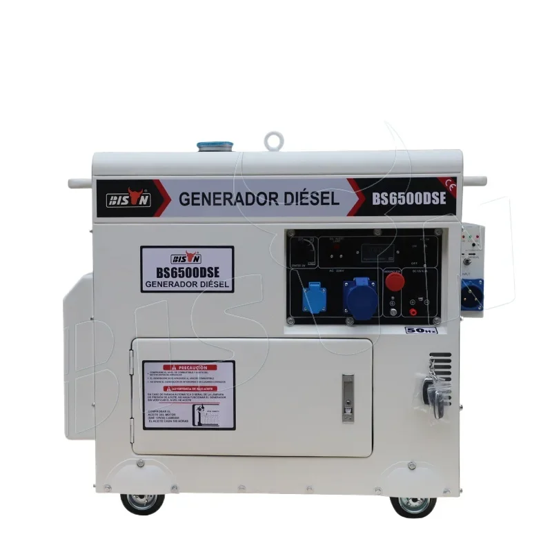 

Wholesalers Bison Diesel Generator 6500 Genset Diesel 5000watt 186f 5kva Portable Diesel Silent Generators Set 400v