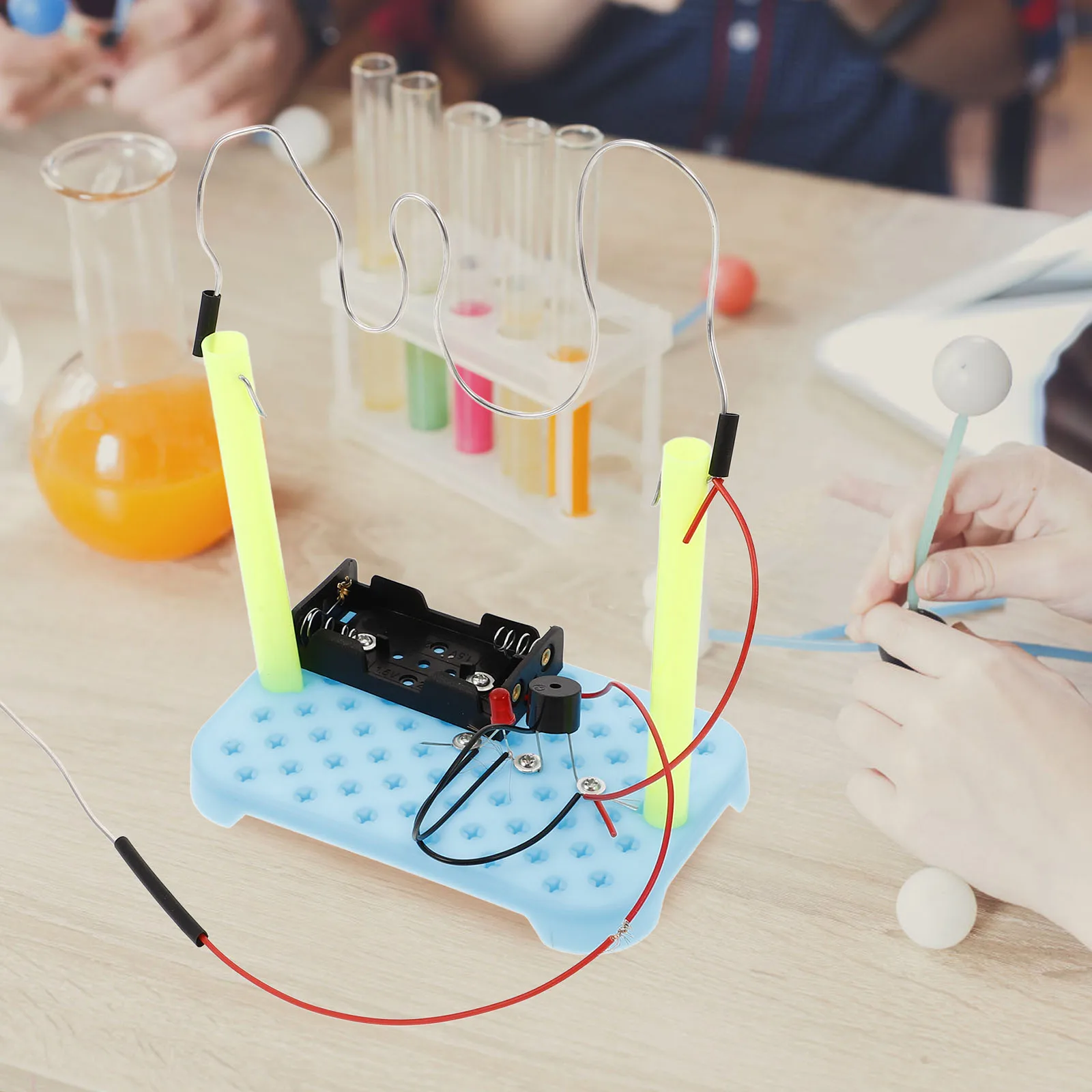 

Научный комплект Stem для исследования физических схем, электрическая печатная плата для детей, обучающий инструмент для самостоятельного изготовления зданий, электрический