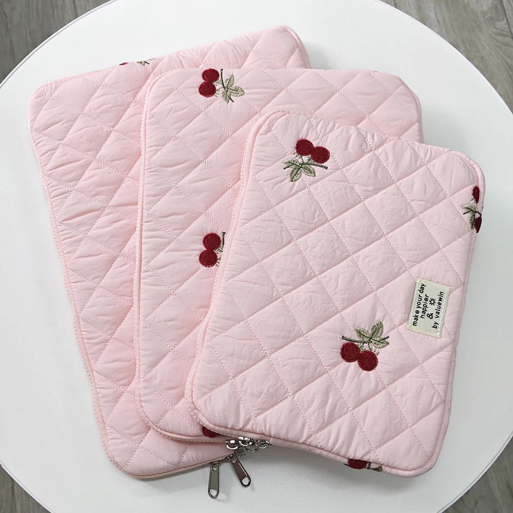 Embroidery Laptop Bag Case Macbook Air/Pro 14 15 15.6 16 Inch For Xiaomi Lenovo Dell Notebook Computer Laptop Sleeve Women