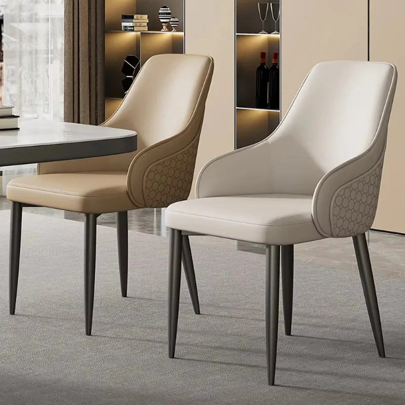 Sillas de comedor Juego de 2 sillas de salón de lujo personalizadas nórdicas estéticas, tumbonas de cocina de moda, muebles para el hogar Salle Manger