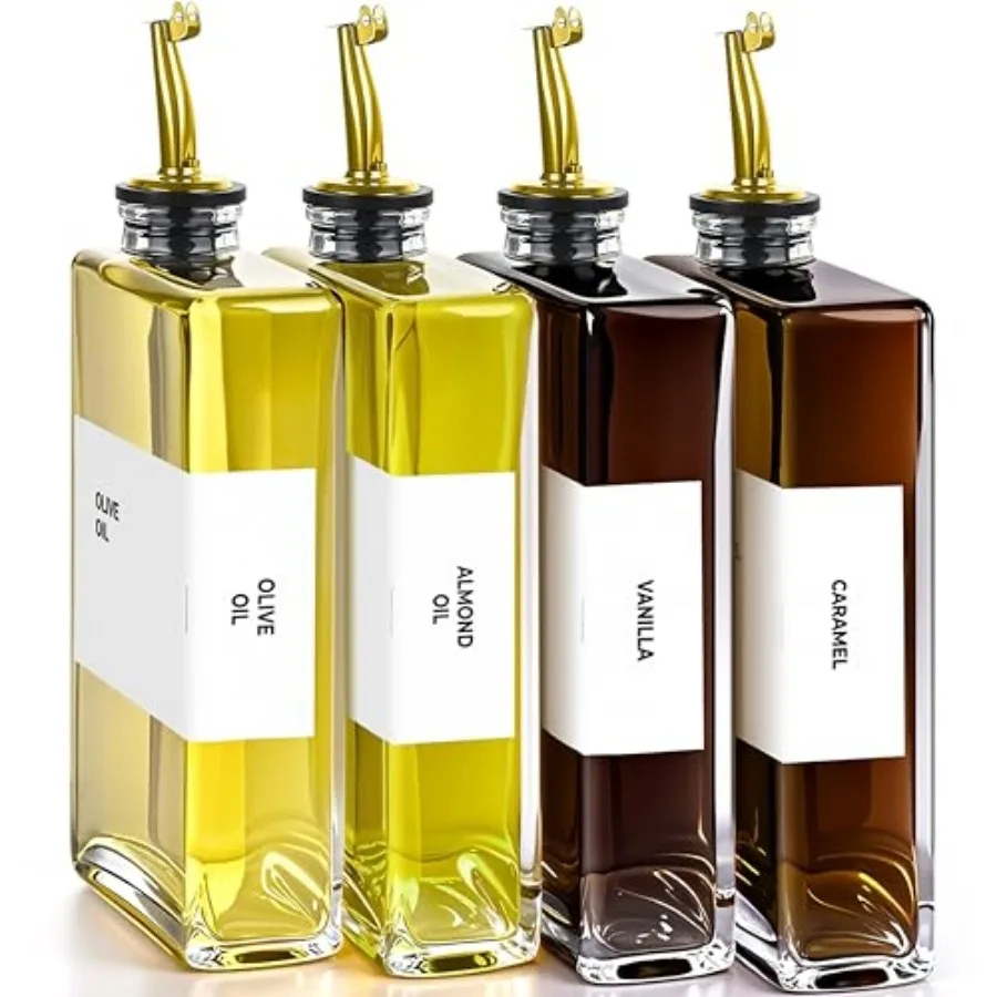 

Бутылка-дозатор для оливкового масла - В комплекте 44 этикетки для кухонных принадлежностей - Бутылки для масла, кофе и сиропа для кухни - Po