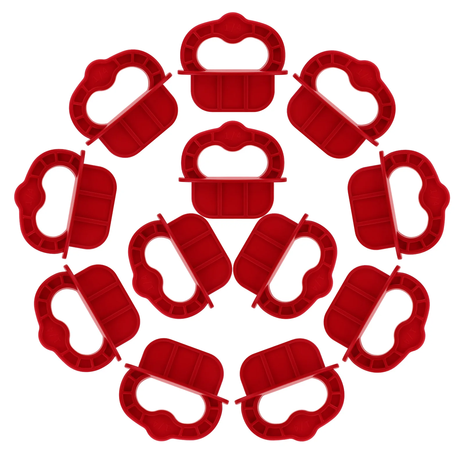 

12pcs Deck Board Spacer Rings 1/4 Inch Gap Composite Decking Spacing Clamps Fixing Deck Spacer Tiles Alignment Tool For