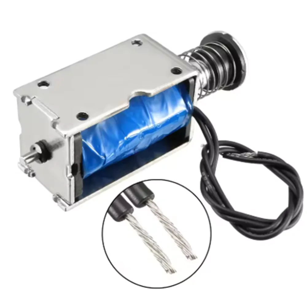 JF-Z05 1pcs 0.4A 45N Pull Push Type Open Frame Solenoid Electromagnet DC12V/DC24V for Industrial Automation