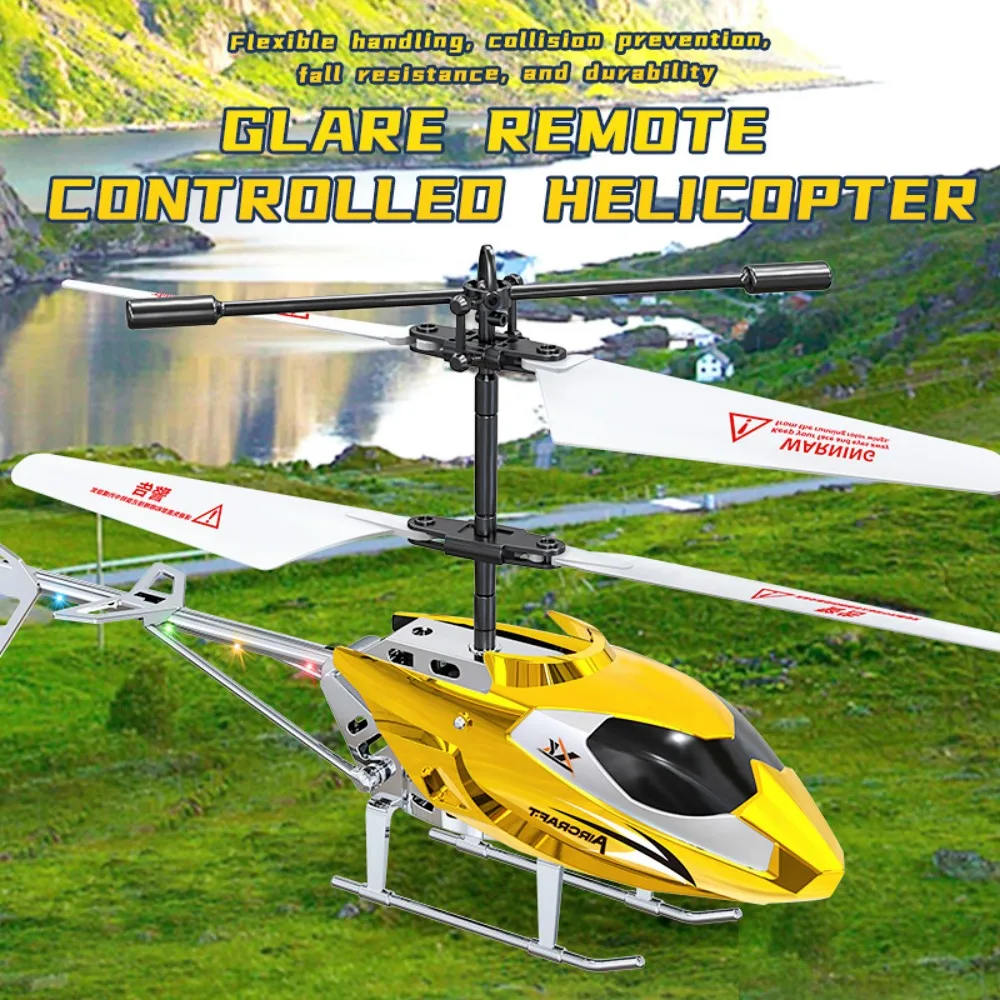 XK913 3,5-Kanal-RC-Hubschrauber, sturzsicheres ferngesteuertes Flugzeug mit Licht, fliegendes Spielzeug für Kinder, Jungen, Geschenke
