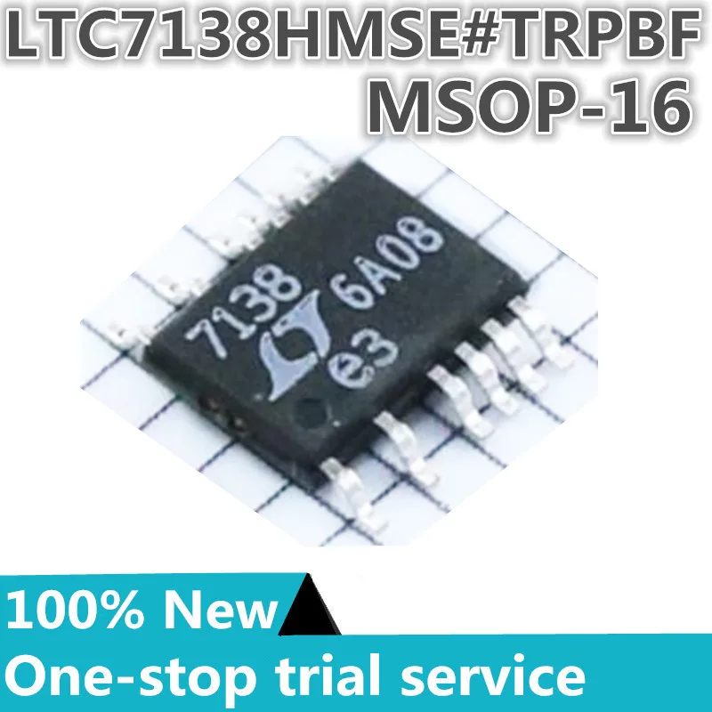 

2-100pcs %New original LTC7138HMSE#TRPBF LTC7138HMSE MSOP16 Silkscreen 7138 Step-down switch regulator IC Adjustable