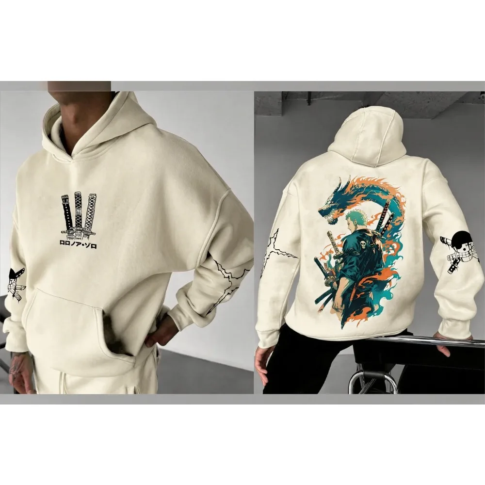 

ONE PIECE Japanese Anime Pure Cotton Casual Sports Multi-functional Autumn and Winter Men's and Women's Multi-color Sweatshirt