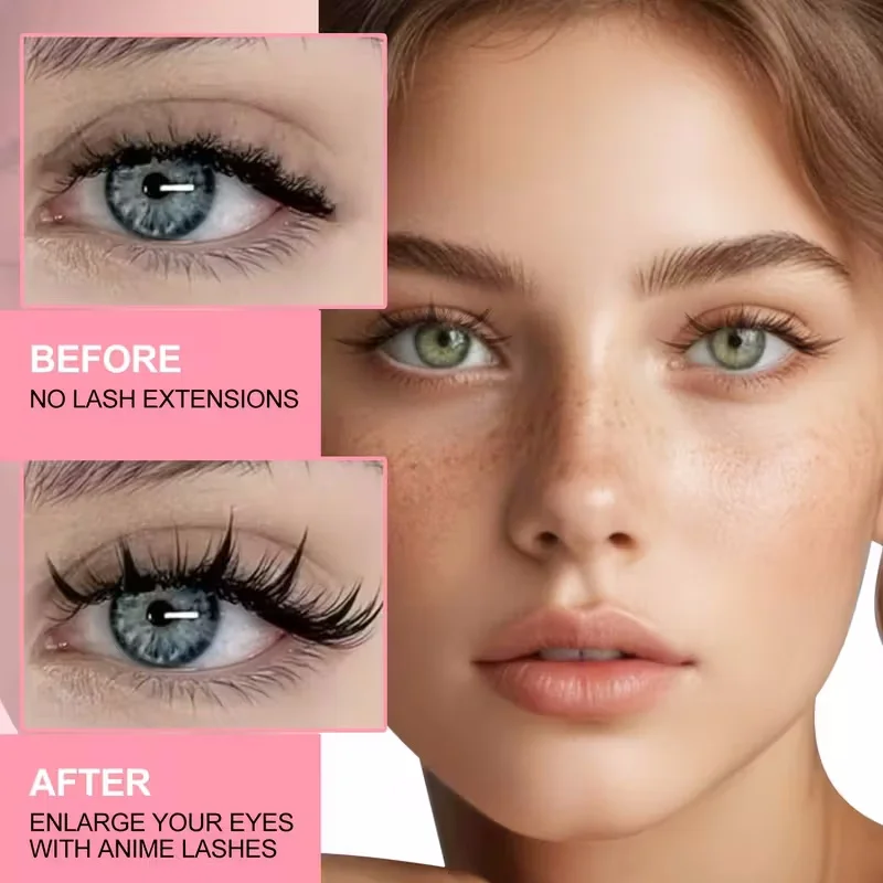 WINKLURE Fairy Lash Clusters Natürlicher Look Manga Wimpern-Cluster Wispy D-Curly Cluster Wimpernverlängerungen 120 Stück 8-16MM – Detail 11