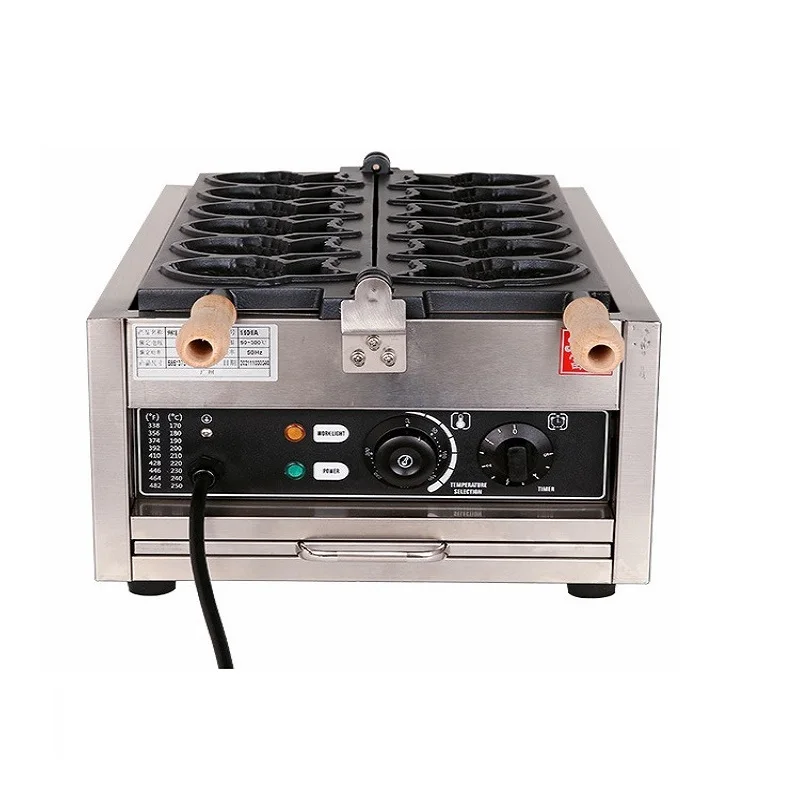 Newest Mini Stainless Steel Fish Pastry Forming Station With 6 Fish Cavities For Taiyaki Waffle OEM Custom Processing
