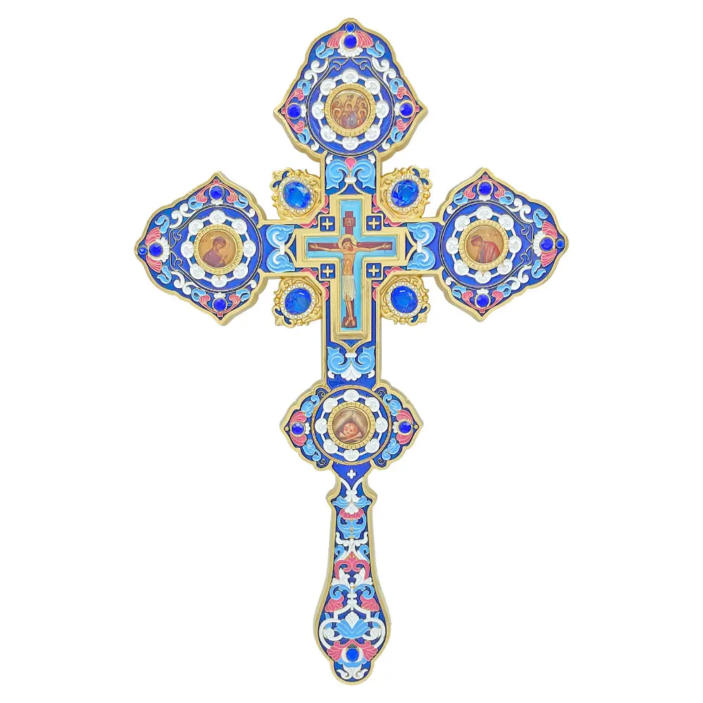 Jesus Crucifix Orthodox Cross Wall Table Alloy Cross Church Home Religious Decoration крестик православный