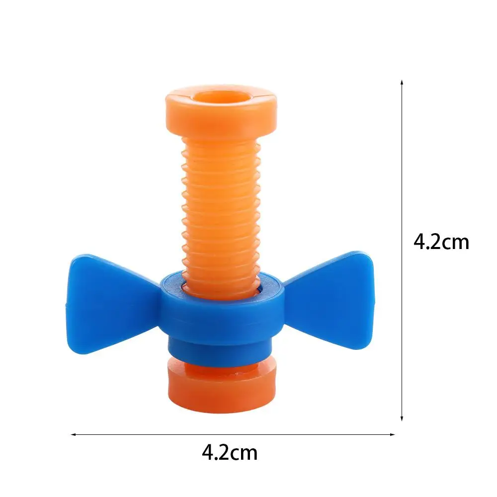 Tornillo giratorio ABS juguete de tornillo colorido sensorial giratorio vis estuches de lápices divertido Push Fidget lápiz Toppers para 4 unids/set